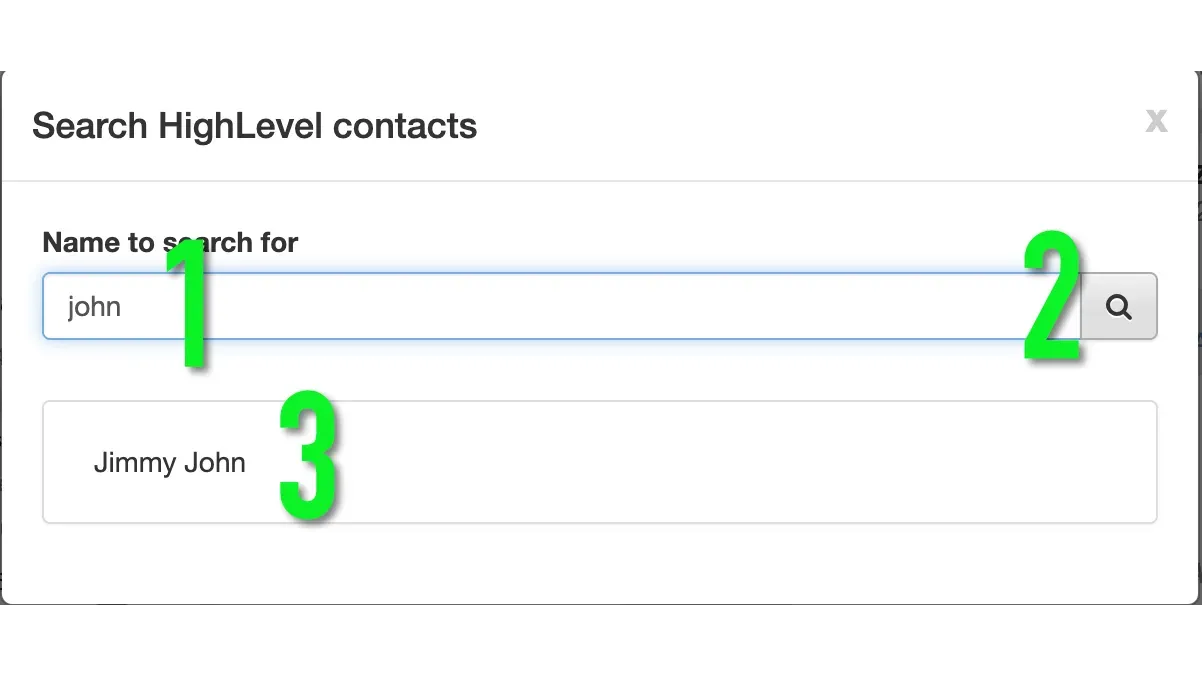 Grab a contact onto an event.